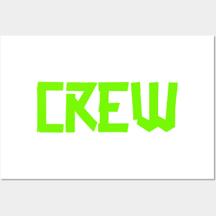 Crew Gaffer BIG front Green Posters and Art